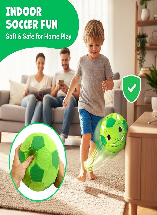 JoyCat Silent Indoor Soccer Ball for Toddlers 1-3, Dinosaur Soft Plush Baby Toddler Soccer Ball Toys Gifts for 1 2 3 4 5 Year Old Boy Girl Birthday Gifts - Image 2