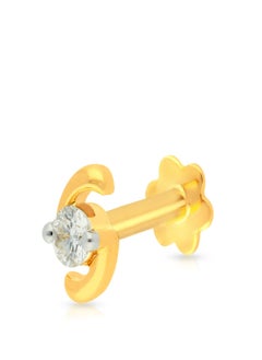 18 Carat 750 Purity Yellow Diamond Nosepin MNGNNP0271YVS-G for Women