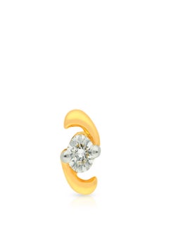 Malabar Gold and Diamonds 18 Carat 750 Purity Yellow Diamond Nosepin MNGNNP0271YVS-G for Women  - Image 2