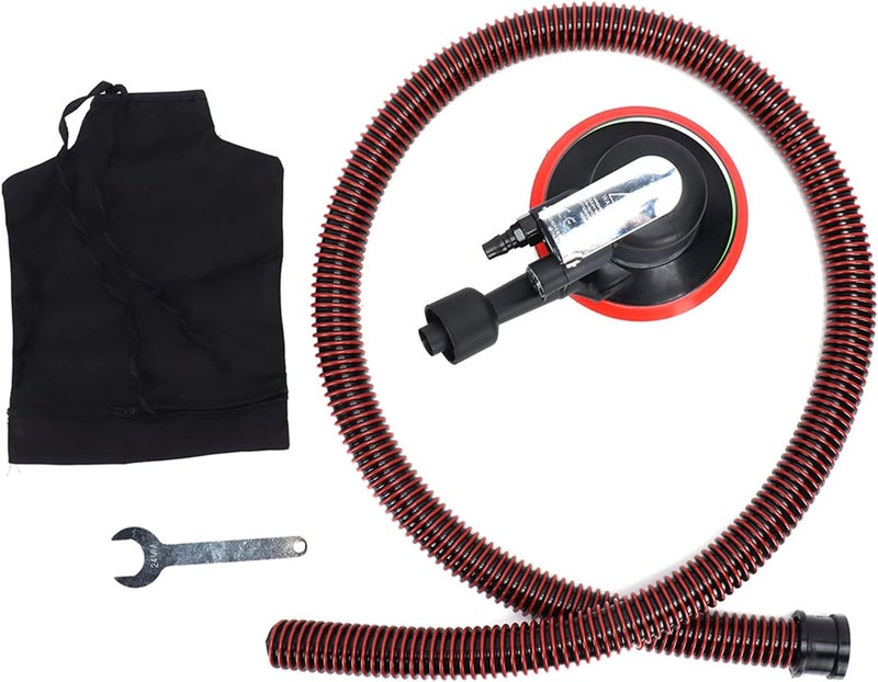 Pneumatic Grinding Machine 6in Furniture Polisher Grinder Air Sander Accessories - High Speed 12000rpm, Ergonomic Rubber Handle, Durable Zinc Alloy for Wood and Metal - Image 1