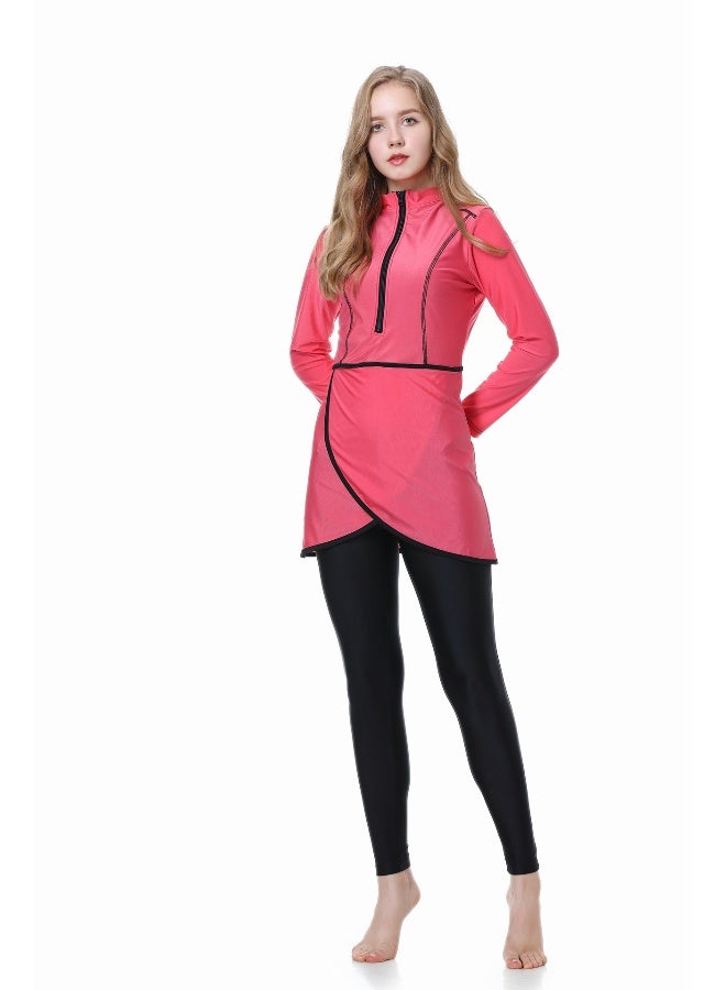 Muslim Conservative Three-Piece Swimwear Set for Women