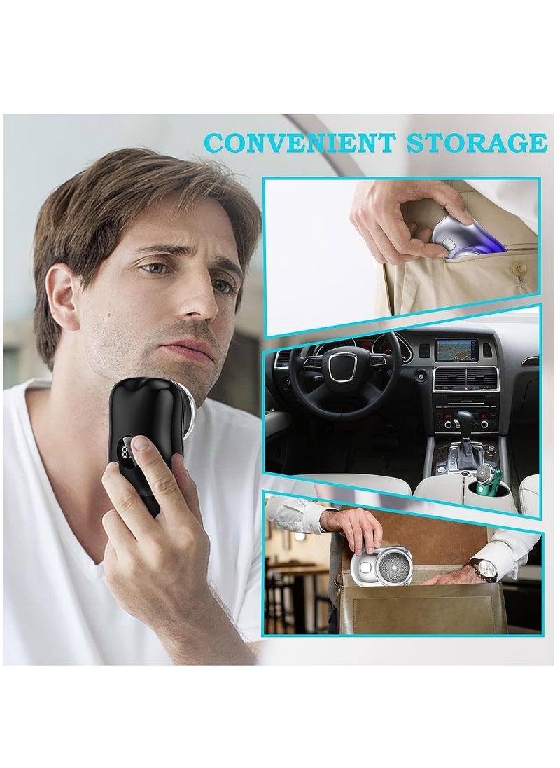 Furtey - LCD Digital Display Electric Shaver Mini Razor for Men Shaving Face Beard - Image 1