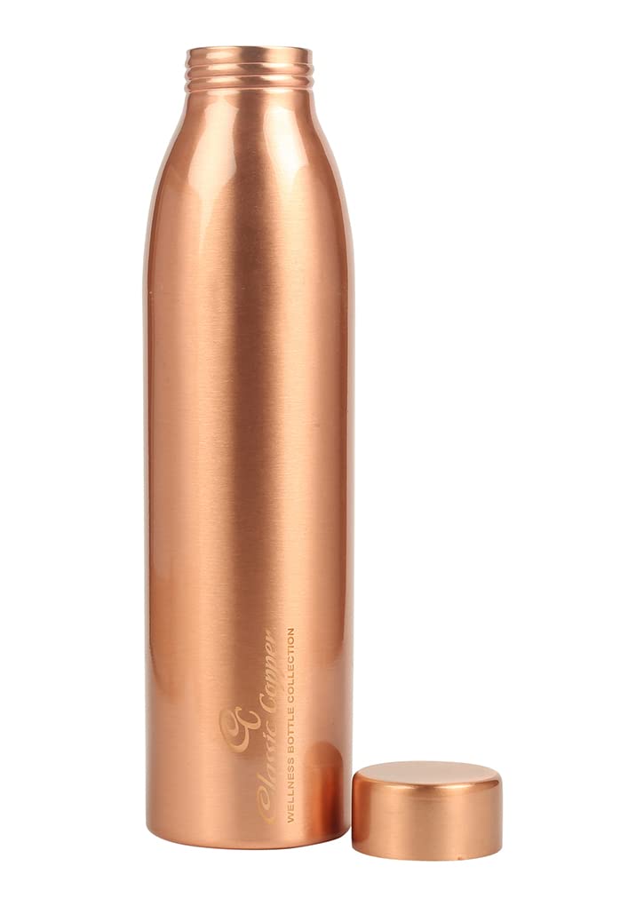 Classic Steels Pure Copper Bottle One Piece Jointless Made With Pure Copper Durable LeakFree Heavy Weight Lequer Coating 1000 ML - Image 2
