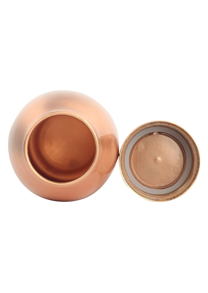 Classic Steels Pure Copper Bottle One Piece Jointless Made With Pure Copper Durable LeakFree Heavy Weight Lequer Coating 1000 ML - Image 4