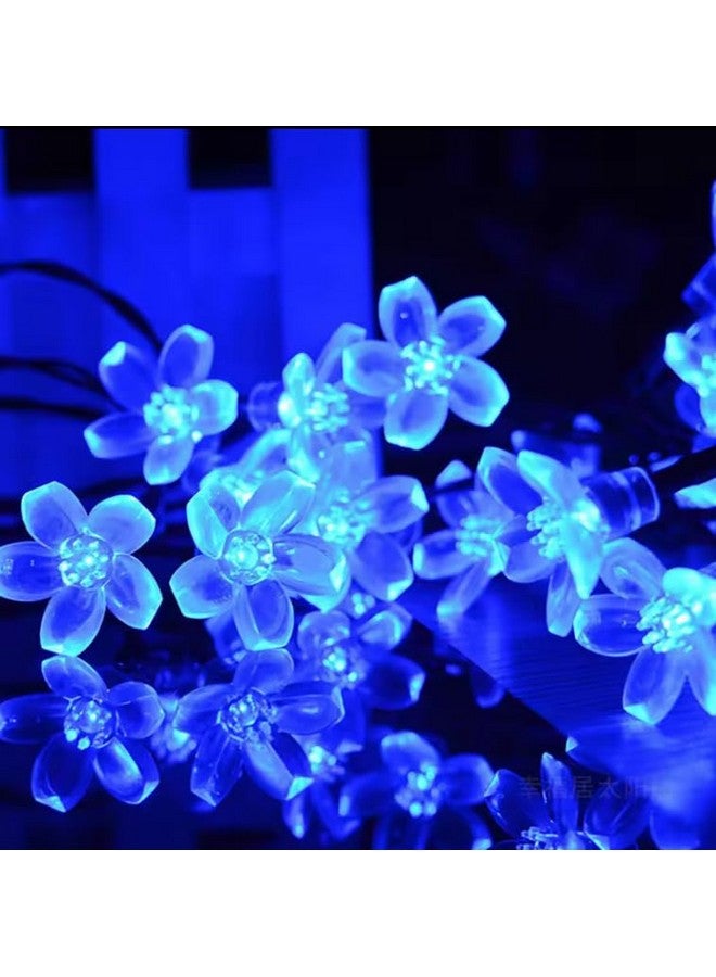 One94Store 36 LED Flower String Lights, 10 Meter, Blue | Made in India, Silicone Flower Decorative Lights for Diwali, Christmas, Wedding, Party, Home, Indoor & Outdoor Use - Image 1
