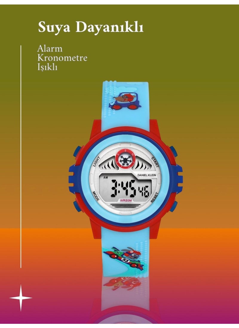 DANIEL KLEIN Digital New Season Alarm-Stopwatch-Lighting Featured Children's Wristwatch DK.DJT.1008  - Image 3