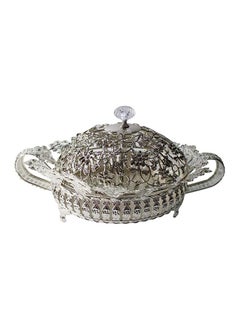 Silver  Candy Dish Decorative Candy Server for Home Kitchen Office Table With Cover Oval - pzsku/ZE74426A4B4C2CEEE7E62Z/45/_/1688461637/2a7320cd-dce2-4b09-9fdb-10c9bed1e8be