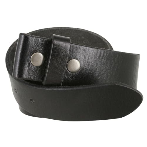 Belts.com 100% One-Piece Full Grain Leather Belt Strap with No Slot Hole 1-1/2"(38mm) Wide (Black, 36) - Image 2