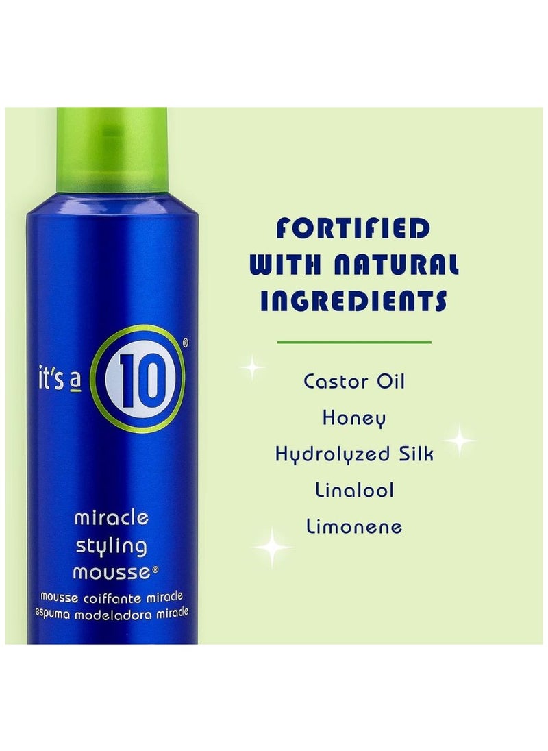 It's a 10 Haircare Miracle Styling Mousse, 9 fl. Oz, Volume and texture, Haircare styling aid, Define curls, Superior hold  - Image 2