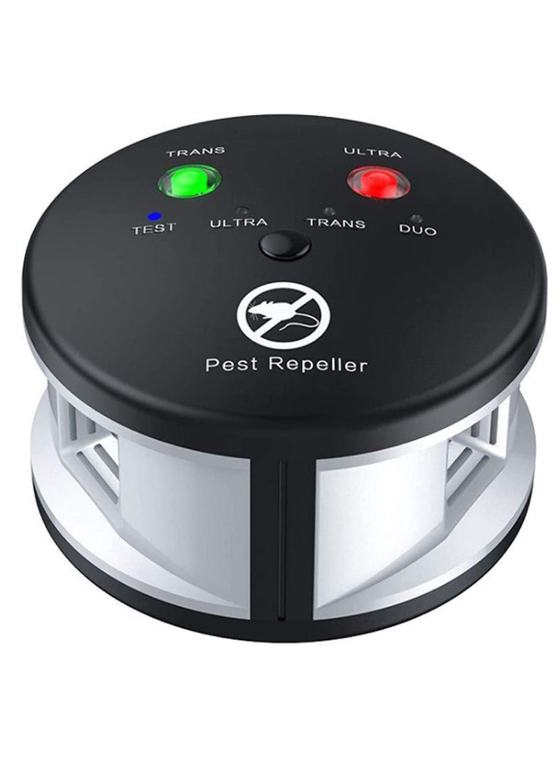 SOLARAE Rodent Repellent Ultrasonic, Squirrel Repellent 360 Degree Mice Deterrent 3 in 1 Pressure Wave Pest Repeller Electronic Mouse Blocker for Squirrels Mice Rats Rodents Indoor Use - Image 1