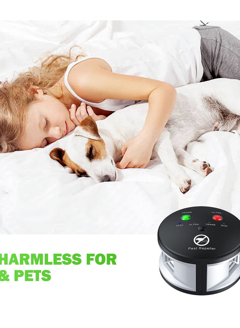 SOLARAE Rodent Repellent Ultrasonic, Squirrel Repellent 360 Degree Mice Deterrent 3 in 1 Pressure Wave Pest Repeller Electronic Mouse Blocker for Squirrels Mice Rats Rodents Indoor Use - Image 3