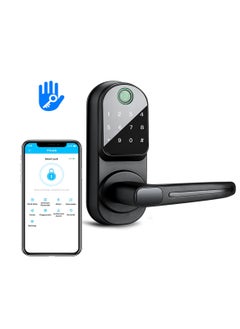 Smart Door Lock, Fingerprint Deadbolt Lock with App Control,  Electronic Smart Lock with TT APP,  Fringerprint and Key, Password