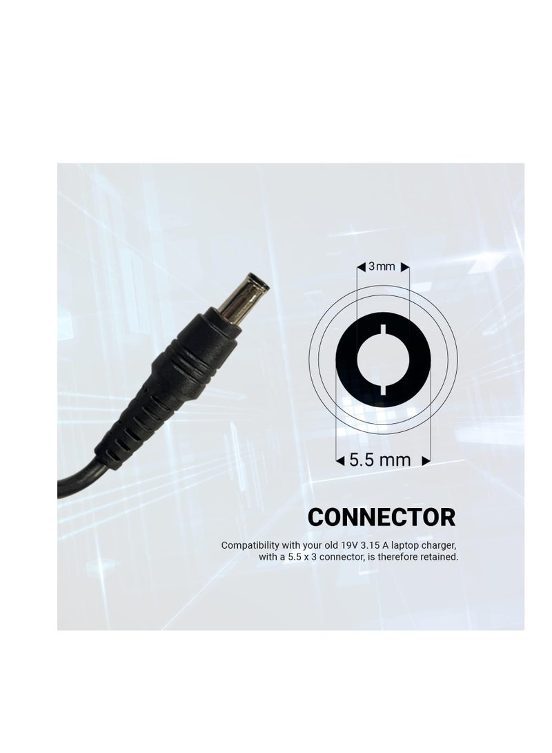 Terabyte Replacement Adapter For Samsung Np300 Black - Image 4