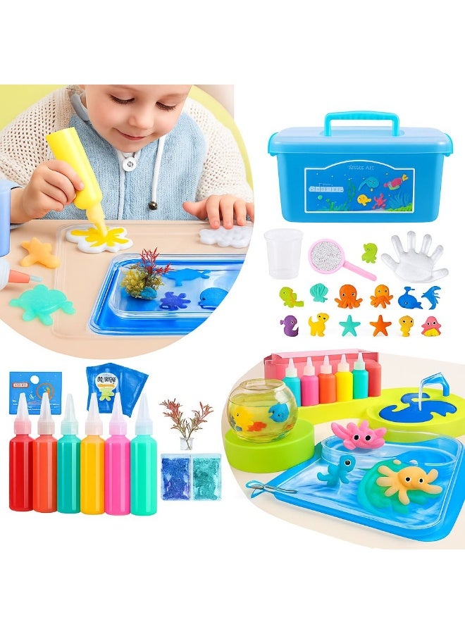لعبة قزم الماء السحرية مبتكرة ثلاثية الأبعاد للأطفال مجموعة ألعاب مائية لحفلات أعياد الميلاد للأولاد والبنات  جل سحري للأطفال   5 ألوان - Image 1