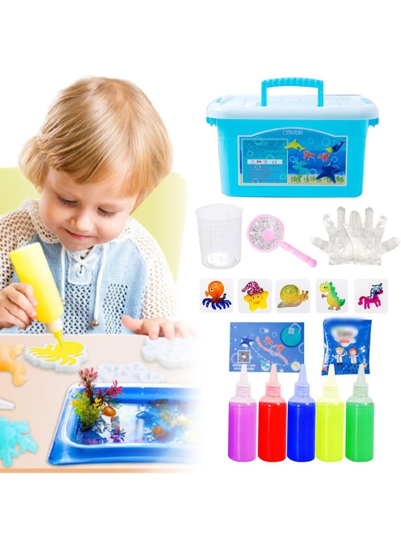 لعبة قزم الماء السحرية مبتكرة ثلاثية الأبعاد للأطفال مجموعة ألعاب مائية لحفلات أعياد الميلاد للأولاد والبنات  جل سحري للأطفال   5 ألوان - Image 5