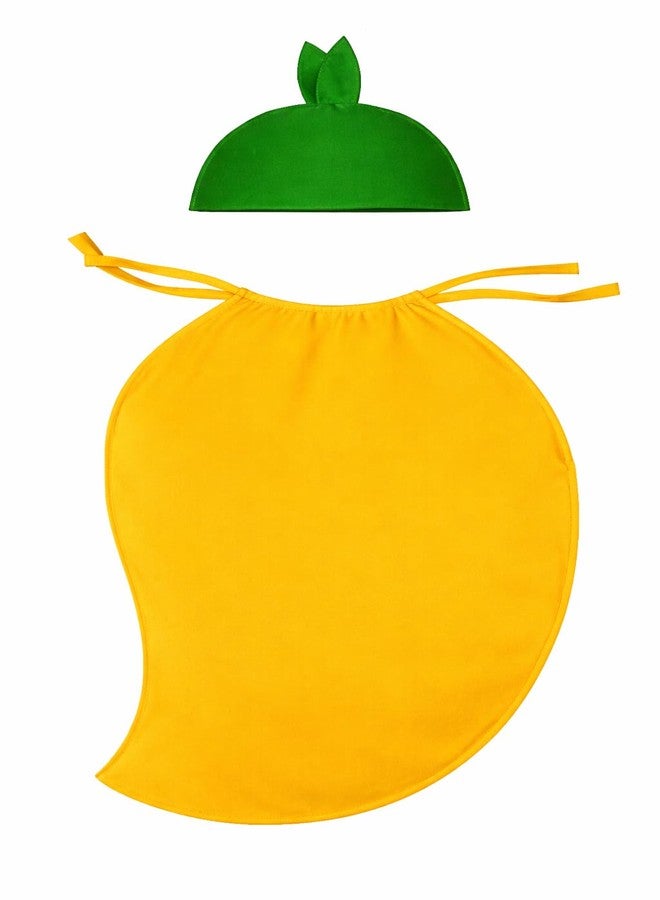 EthnicAlive Cotton Smiley Fruit and Vegetable Cosplay Costume Outfit For Kids Girls, Boys Party's | Halloween Fruits Dress (Yellow, 3 Year To 4 Year) - Image 2