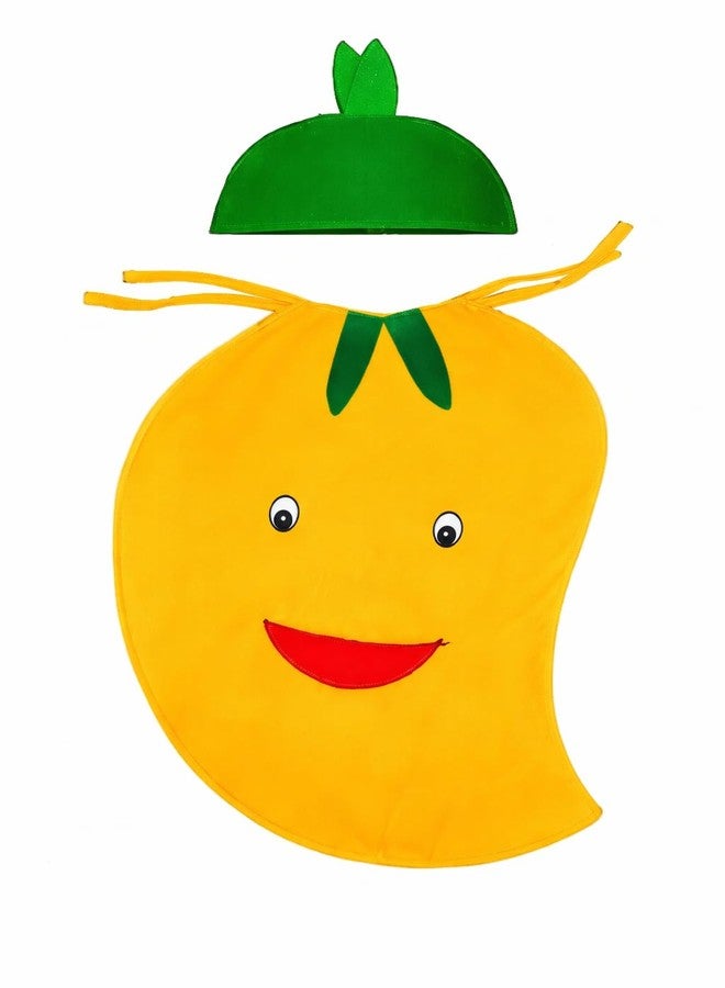 EthnicAlive Cotton Smiley Fruit and Vegetable Cosplay Costume Outfit For Kids Girls, Boys Party's | Halloween Fruits Dress (Yellow, 3 Year To 4 Year) - Image 1