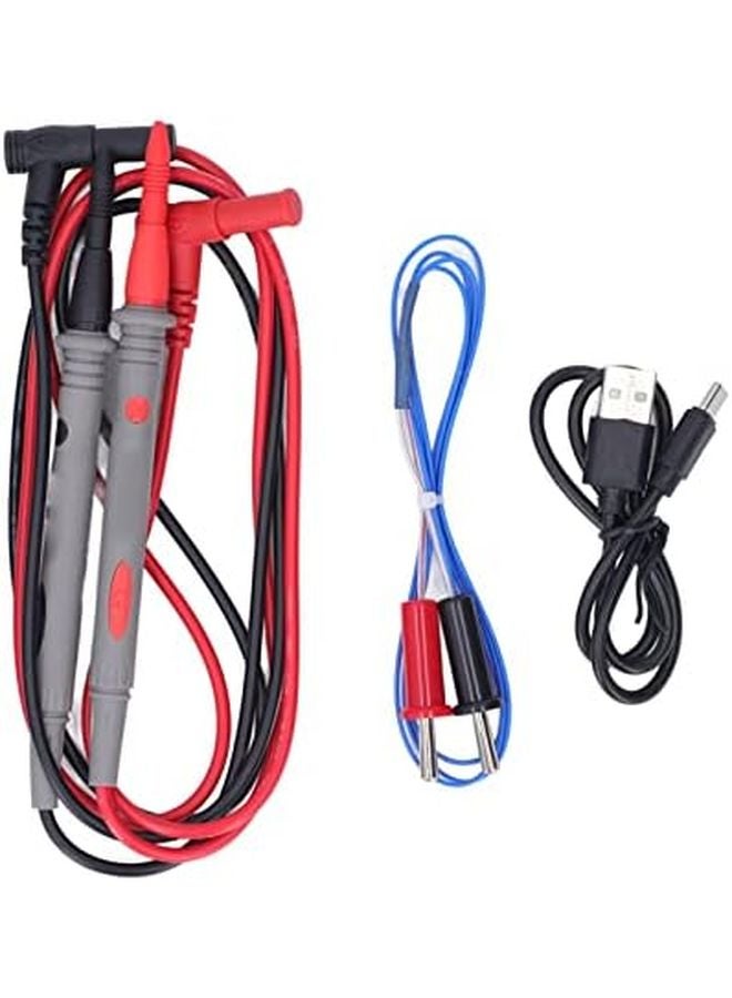 مقياس متعدد رقمي بشاشة LCD لاختبار جهد التيار المتردد والمستمر مع خاصية الاستمرارية ودرجة الحرارة والإضاءة الخلفية - Image 4