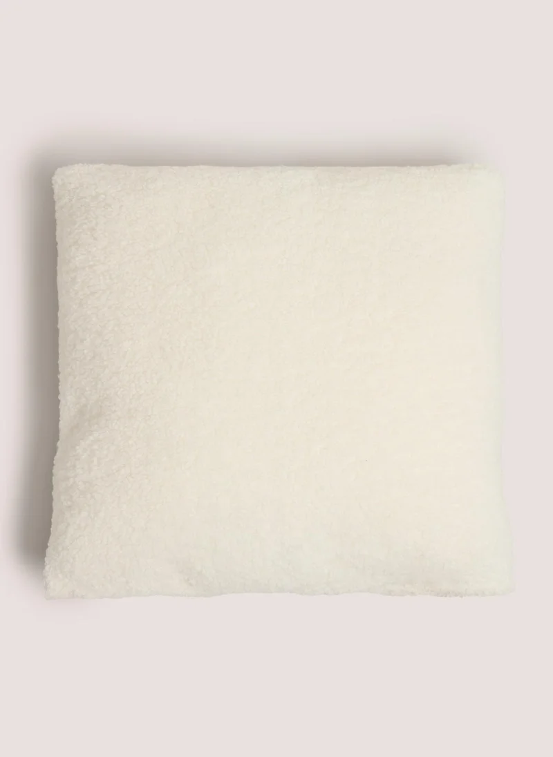 Matalan Cosy Bear Embroidered Cushion Cream