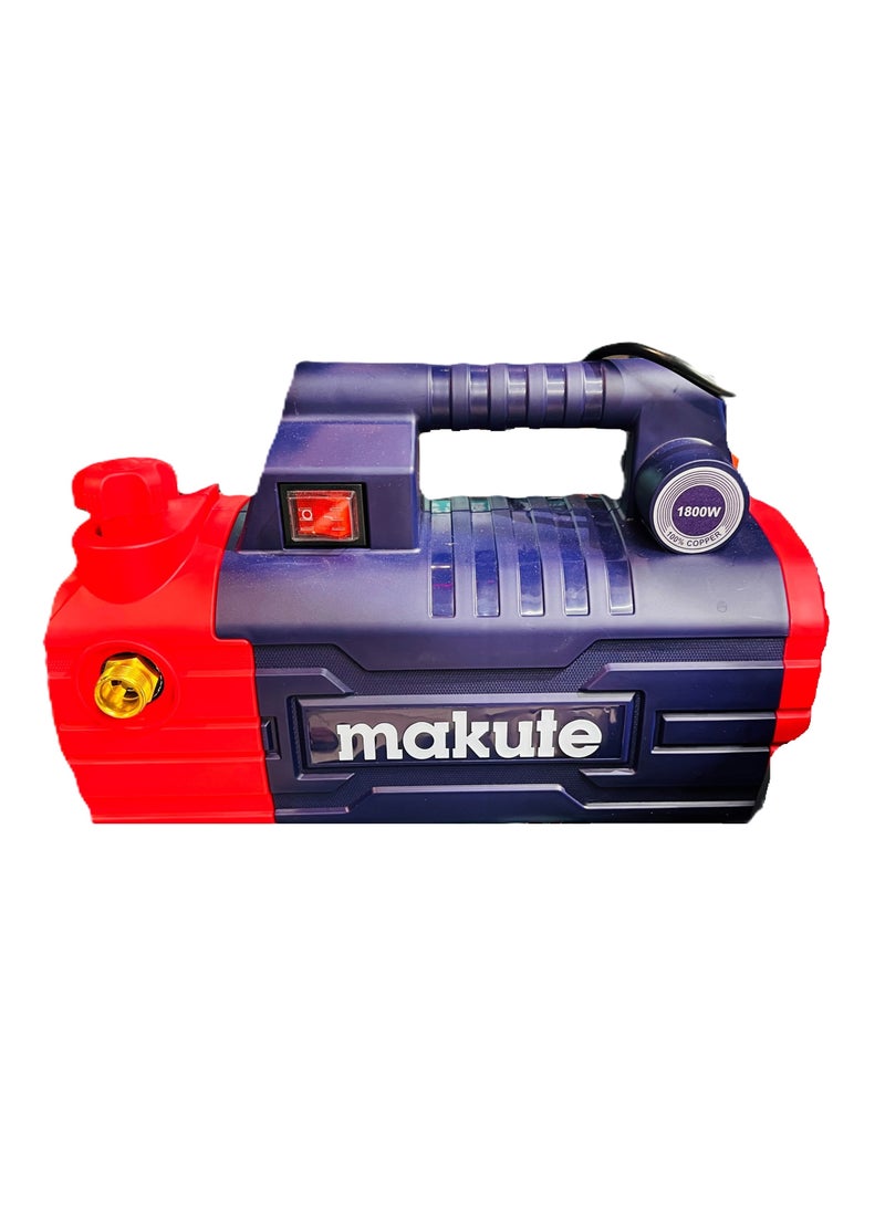 makute 1800W  Electric High-Pressure Washer with 220V 90Bar 96mm  Diameter of motor 390L/H Flow  Compact design Portable & Lightweight for Home, Lawns, Parks, Cars, Bikes, and More ( HPW121-90D) - Image 1