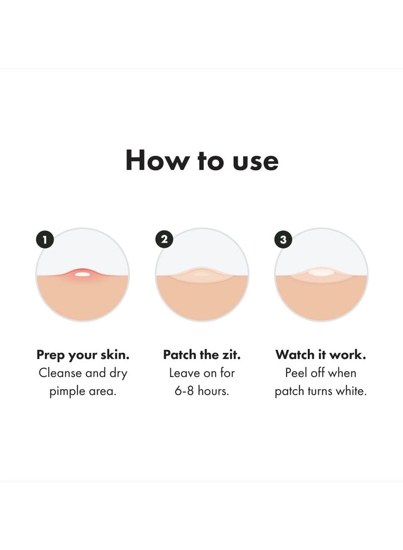 Mighty Patch Original patch from Hero Cosmetics - Hydrocolloid Acne Pimple Patch for Covering Zits and Blemishes in Face and Skin, Vegan-friendly and Not Tested on Animals (36 Count) - Image 5