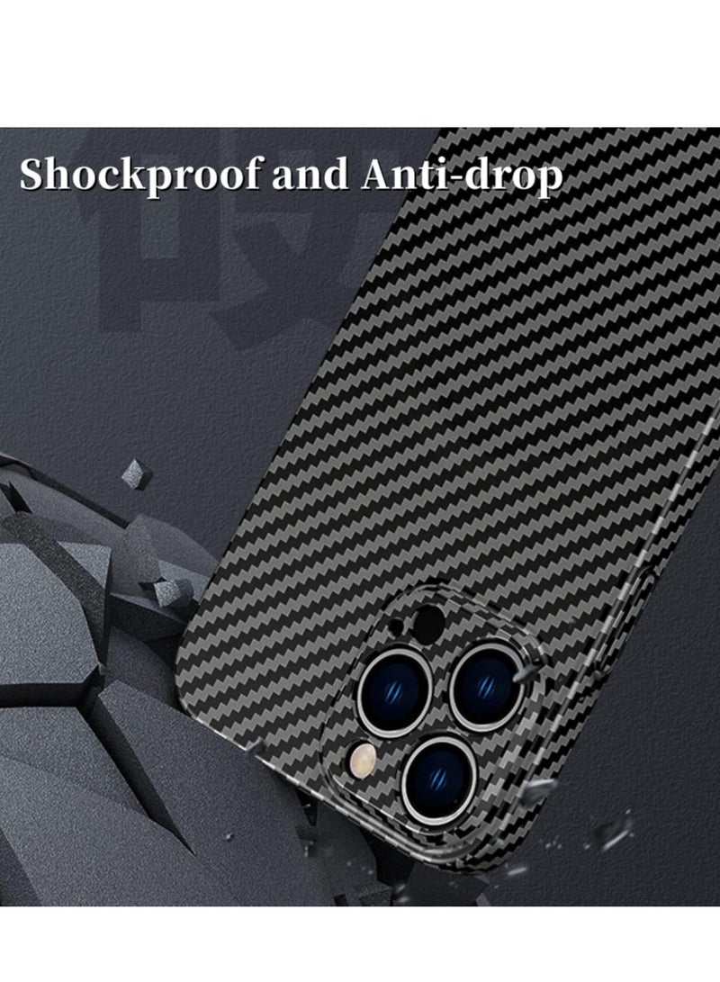 ELTRAZONE Personality Handsome Light Thin Carbon Fiber Pattern PC Phone case Compatible with iPhone 15 Plus Unique Comfortable Cool Shockproof Back Cover - Image 2