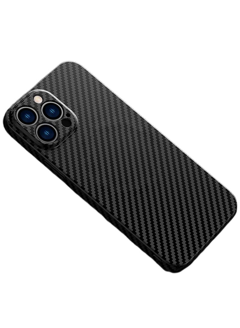 ELTRAZONE Personality Handsome Light Thin Carbon Fiber Pattern PC Phone case Compatible with iPhone 15 Plus Unique Comfortable Cool Shockproof Back Cover - Image 1