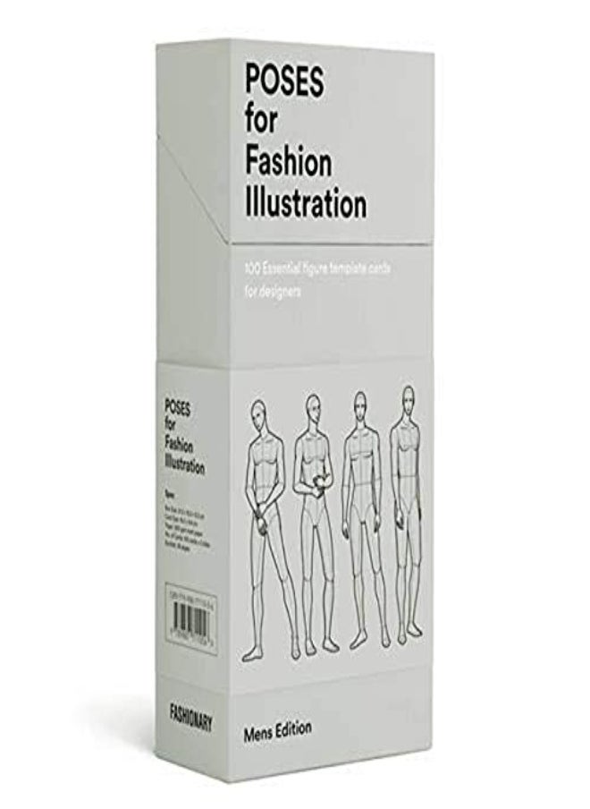 Poses For Fashion Illustration Mens Card Box by Fashionary International Limited Paperback 