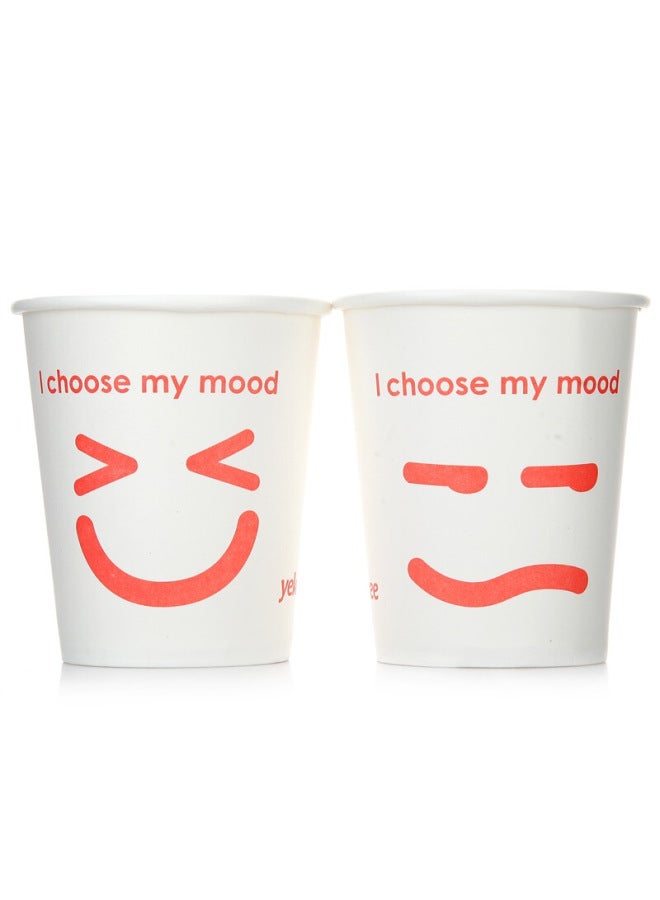 Yekee Disposable Paper Cups, Thick Leak-proof Water Cups , 400 Pieces, 250ml, Jd-7109 - Image 2