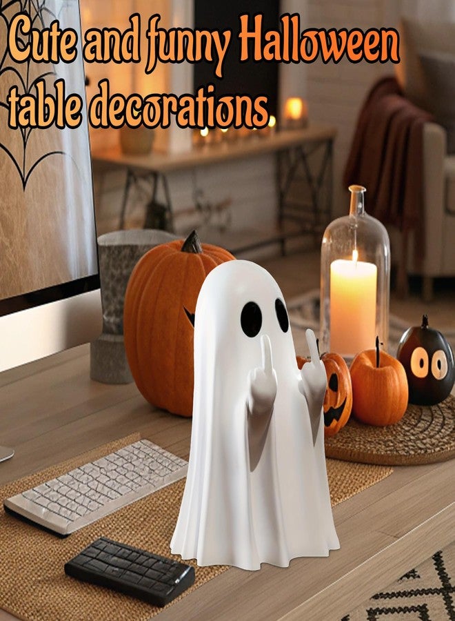 donciety Halloween Ghost Figurine Ghost Decor, Funny Ghost Statue, Cute Ghost Figurine, Ghost Statue Halloween Decoration for Gift Props Tabletop Home Decor New Year's Gifts - Image 5
