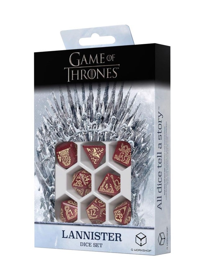Q-Workshop, Game of Thrones Lannister Dice Set - for Ages 14 and Up