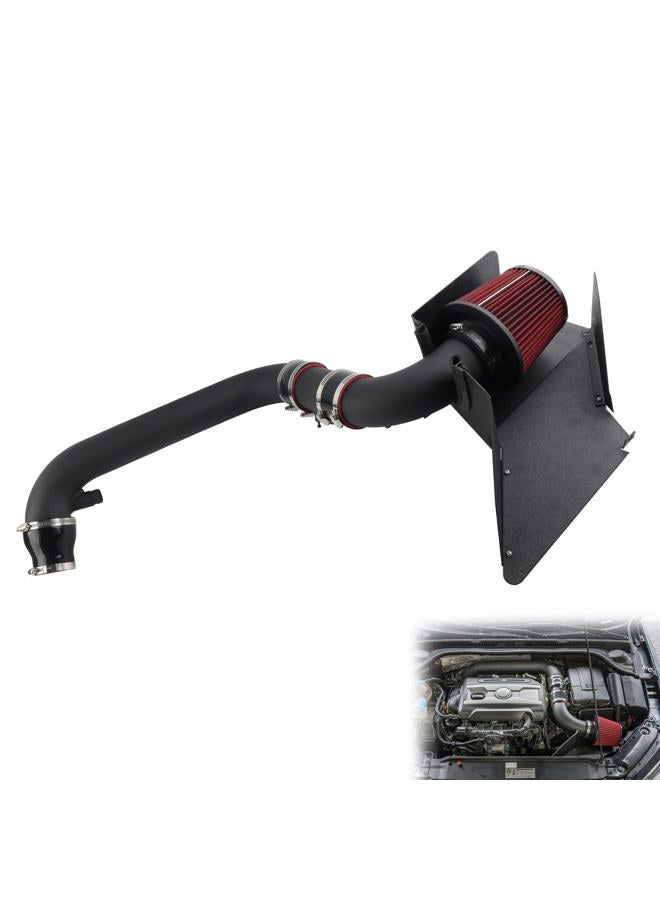 VVORHSBELL مجموعة سحب هواء بارد توربو متوافقة مع GTI MK5(06-09) A3 8P (05-13)2.0T TSI جولف MK6 1.8T/2.0T(11-14) MK6.5 1.8T/2.0T(15-18) باسات B7 1.8T (12-19 يدوي) VW CC2.0T (09-17) - Image 1