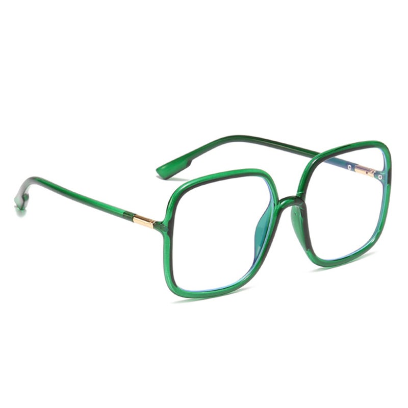 bullabulling Retro Square Reading Glasses For Women Blue Light Blocking Oversized Eyeglass Frames Large lens (green, 1.50, x) - Image 3