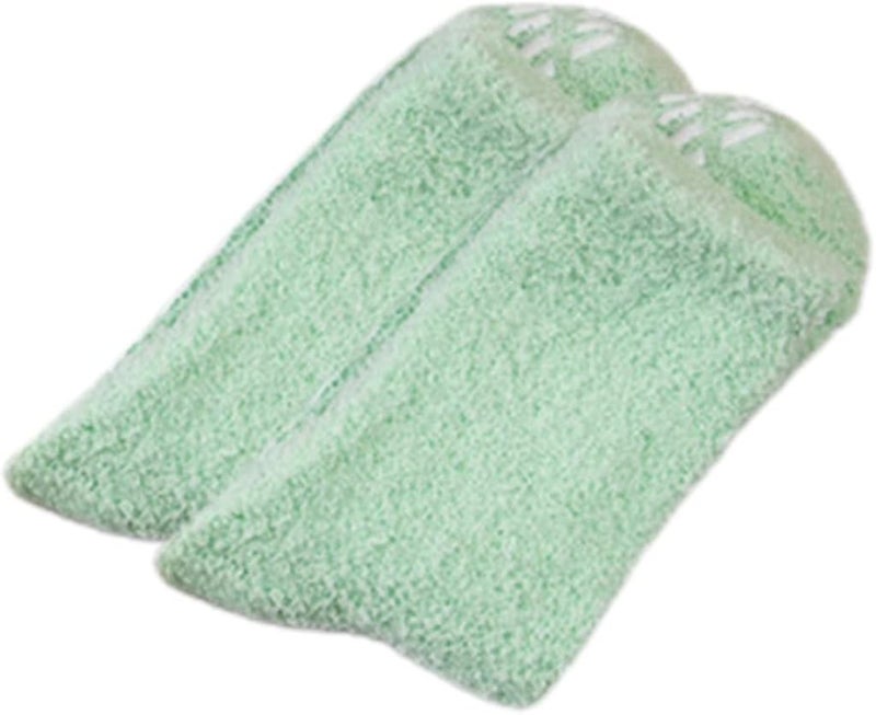 Womens Fluffy Socks Winter Warm Slipper Socks Fuzzy Anti-Slip Socks Candy Color Crew Socks Home Sleeping Socks - Image 1