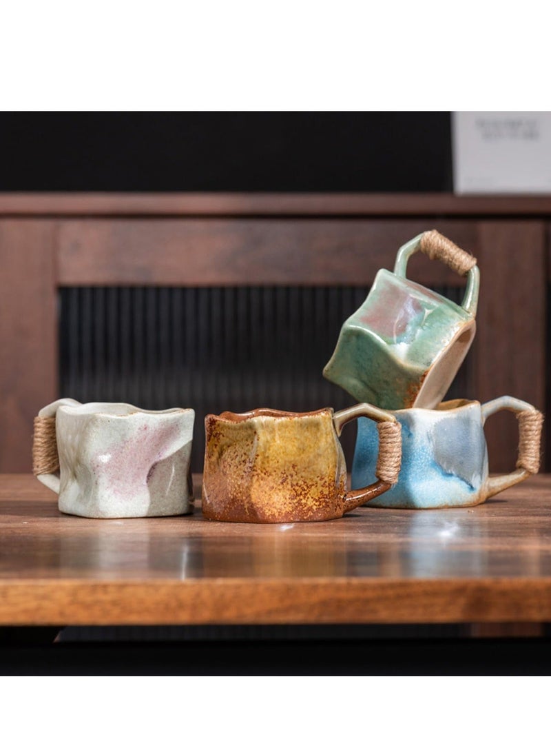 Coffee Mugs, Newest Aesthetic Cloud Irregular Coffee Mugs 9 Oz/ 250 Ml, Ceramic Cloud Mug for Dishwasher, Blue  - Image 5