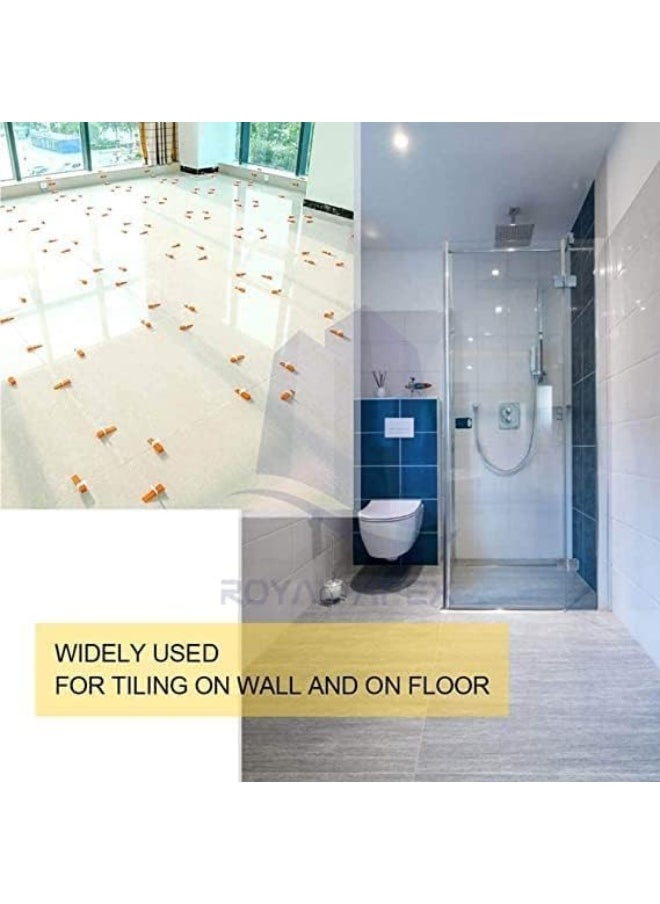 Biella - Tile Leveling System Tiles Leveler Spacers - Lippage Free Tile & Stone Installation for PRO & DIY - Reusable Wedges, Leveling Spacer Clips 100 Pcs Packets (Wedges) - Image 1