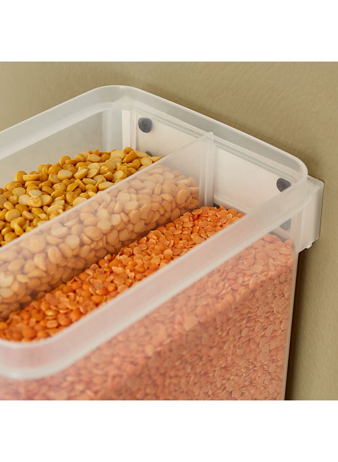 Home Box Essential Wall Mounted Twin Grain Holder With Cup 16 x 32 x 21 cm - Image 3