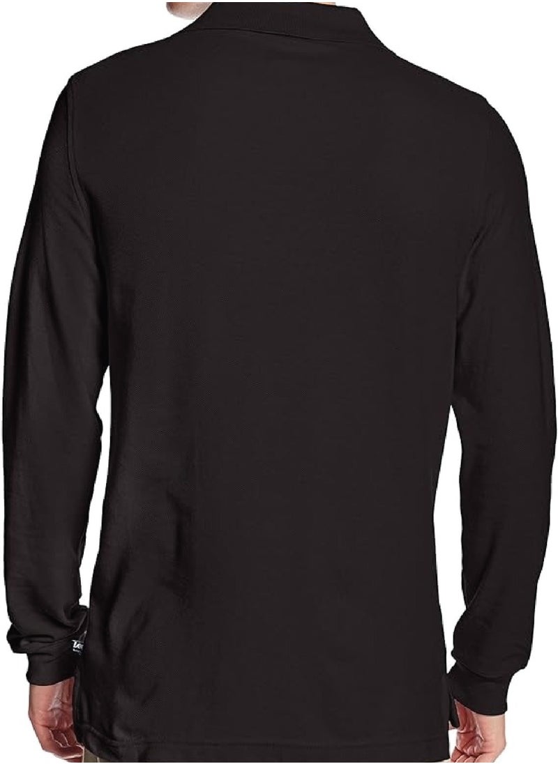 International Uniform L.L.C Men's Spot Shield Long Sleeve Polo t Shirt  - Image 2
