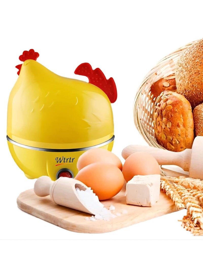 Wtrtr Egg Cooker, Electric Egg Beater, Yellow Egg Steamer, Egg Cooker, 7 Egg Volume  - Image 2