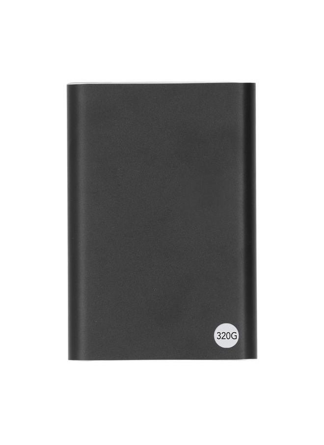 Thoraya 2.5 Inch Portable Metal External Hard Drive Type-C USB3.1 High Speed Read and Write Ultra-thin External Hard Drive for PC/Mac/Laptop/PS5/Xbox One Black 320GB  - Image 3