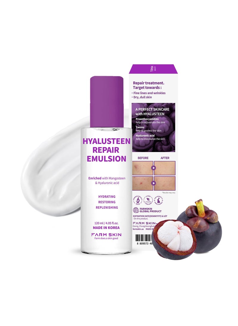 FARMSKIN FARMSKIN Superfood For Skin Hyalusteen Repair Emulsion Korean Skincare MoisturizerHydrationg Facial Lotion for All Skin Type 405floz 120ml 