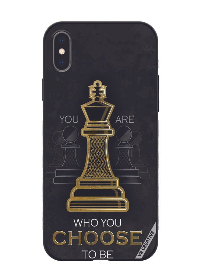 VR CREATIVE Protective Case Cover For Apple iPhone X/XS You Are Who You Choose To Be Design Multicolour - Image 1
