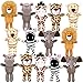 Elcoho 14 Pieces Safari Mini Jungle Animal Plush Toys Small Stuffed Forest Animals Plush Toys 59 Inch Keychain Decorations for Animal Themed Parties Goody Bags Filler Favors Standing - Image 4