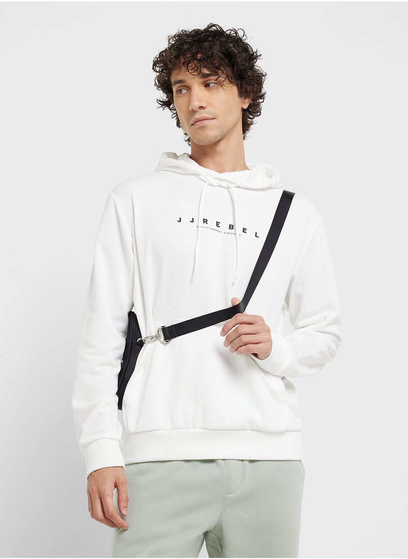 JJ Rebel by Jack & Jones Jrebrocky Logo Pull Over Hoodie  - Image 1