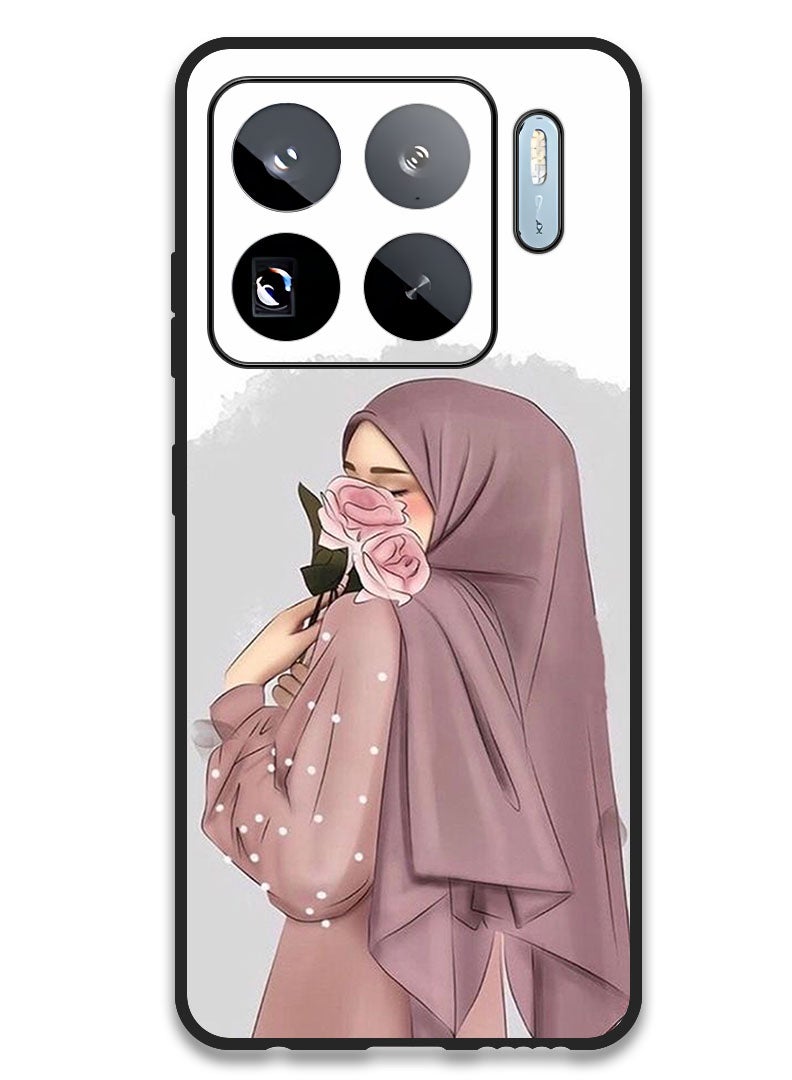 Theodor Case Compatible with Xiaomi 15S Pro 6.73 Inch Protection Shockproof Bumper Cover Holding Roses Girl - Image 1