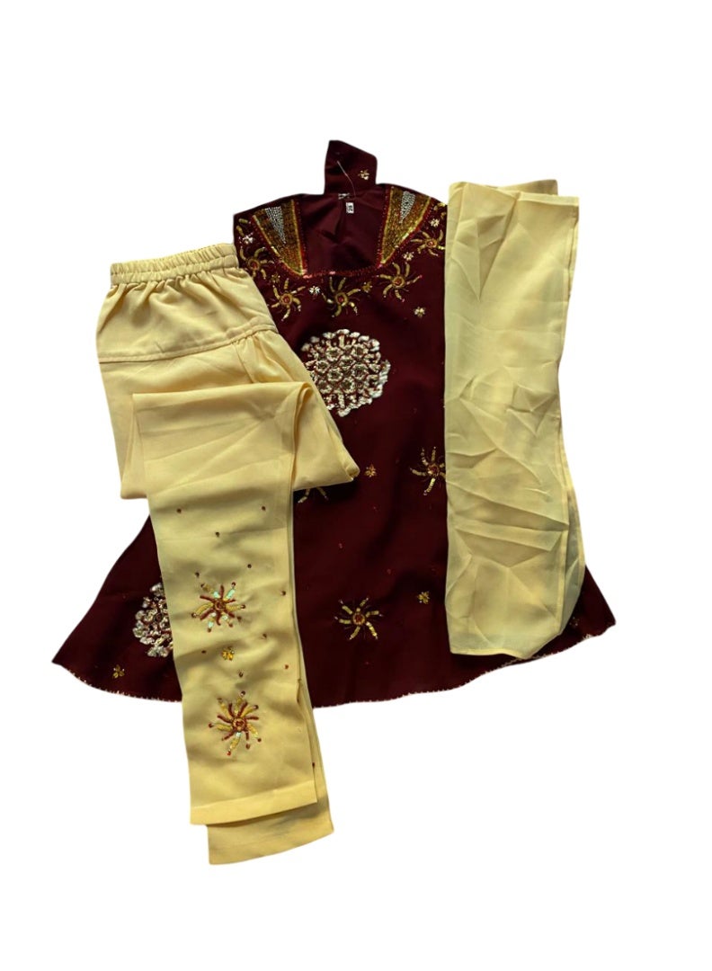 Young Girls Ethnic Indian dress 3 pieces set size 28