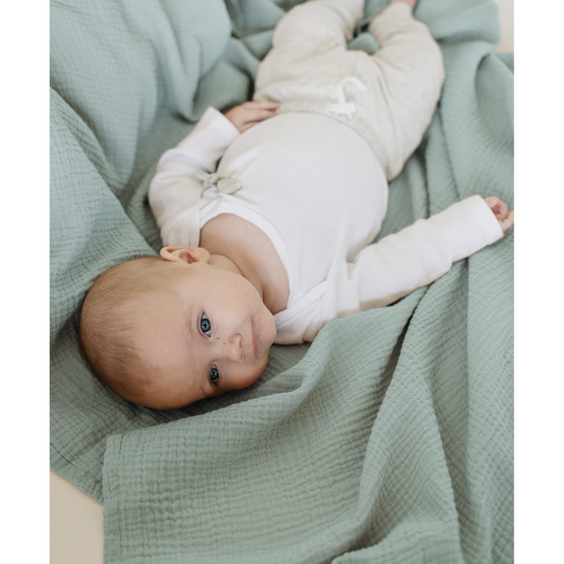 Konssy 3 Pack Muslin Swaddle Blankets for Unisex, Newborn Receiving Blanket, Large 47 x 47 inches, Soft Breathable Muslin Baby Swaddles for Boys  Girls - Image 5