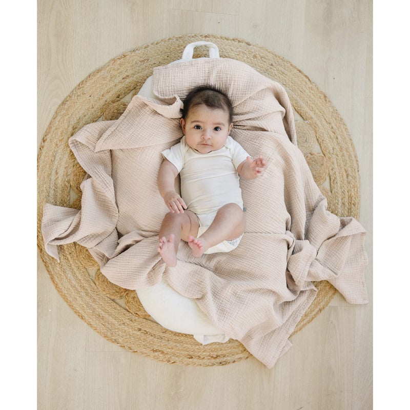 Konssy 3 Pack Muslin Swaddle Blankets for Unisex, Newborn Receiving Blanket, Large 47 x 47 inches, Soft Breathable Muslin Baby Swaddles for Boys  Girls - Image 3