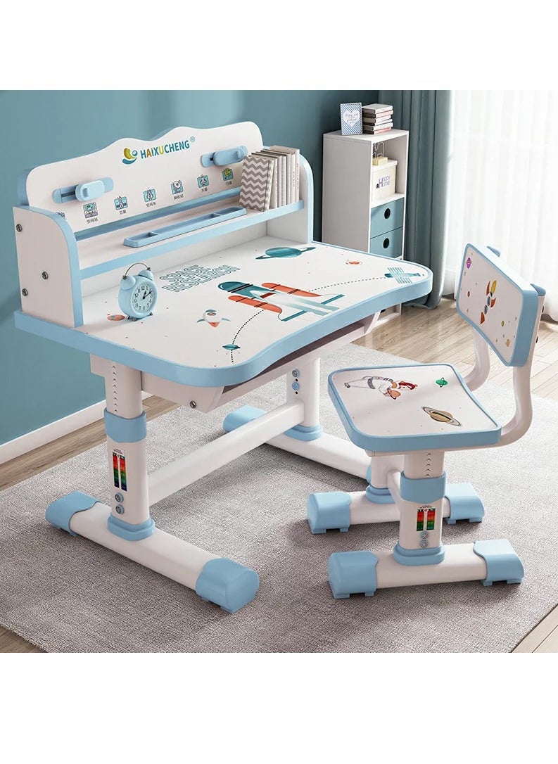 DubaiGallery - Official Kids Study Table Children Desk Desk and Chair Set B Desk Student Homework Household School New Year - Image 1