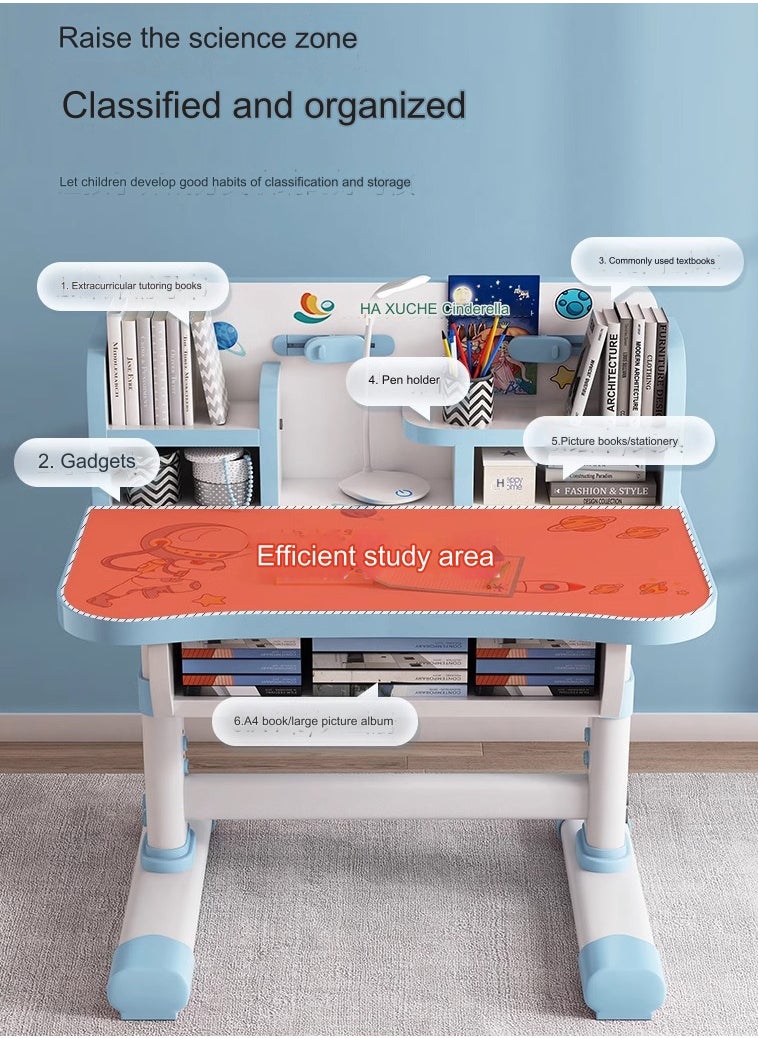DubaiGallery - Official Kids Study Table Children Desk Desk and Chair Set B Desk Student Homework Household School New Year - Image 1